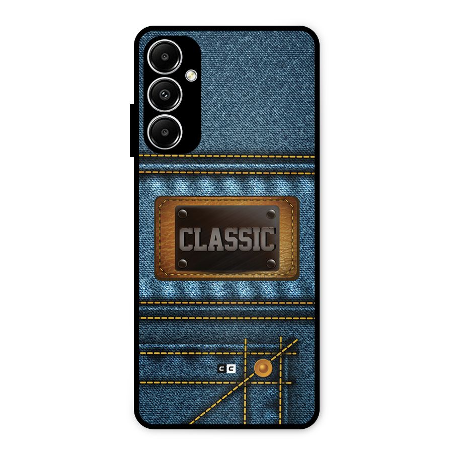 Classic Denim Metal Back Case for Galaxy A05s