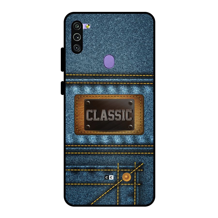 Classic Denim Metal Back Case for Galaxy M11