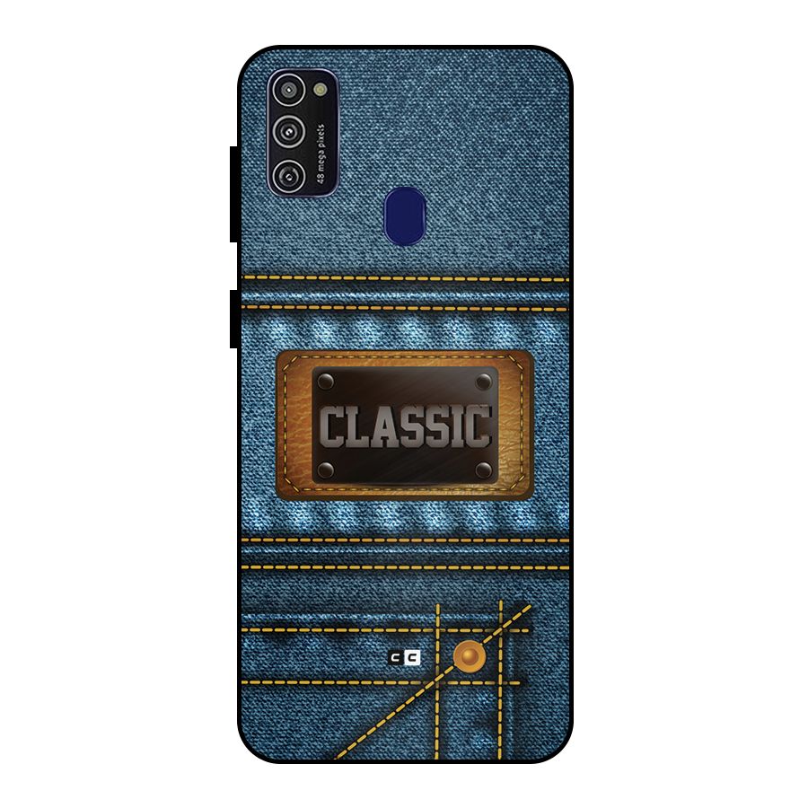 Classic Denim Metal Back Case for Galaxy M30s