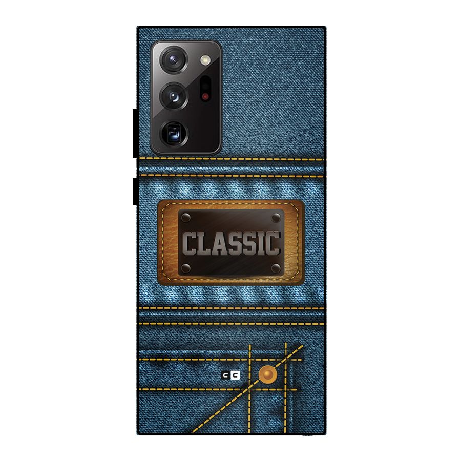 Classic Denim Metal Back Case for Galaxy Note 20 Ultra 5G