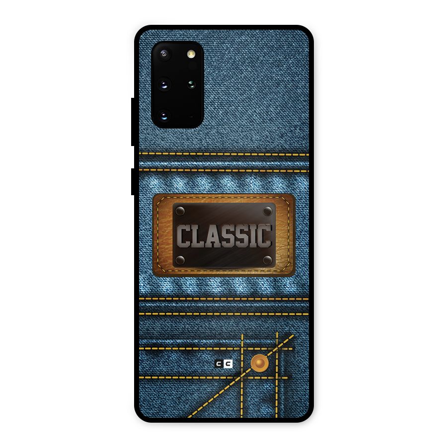 Classic Denim Metal Back Case for Galaxy S20 Plus