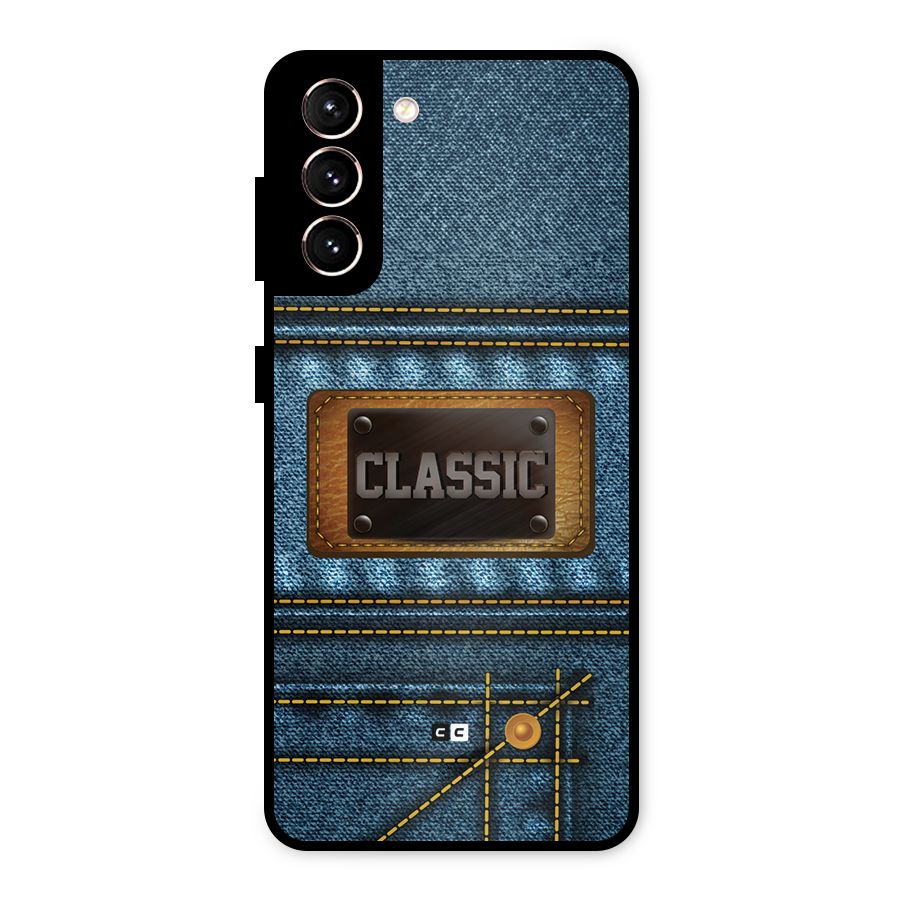 Classic Denim Metal Back Case for Galaxy S21 5G