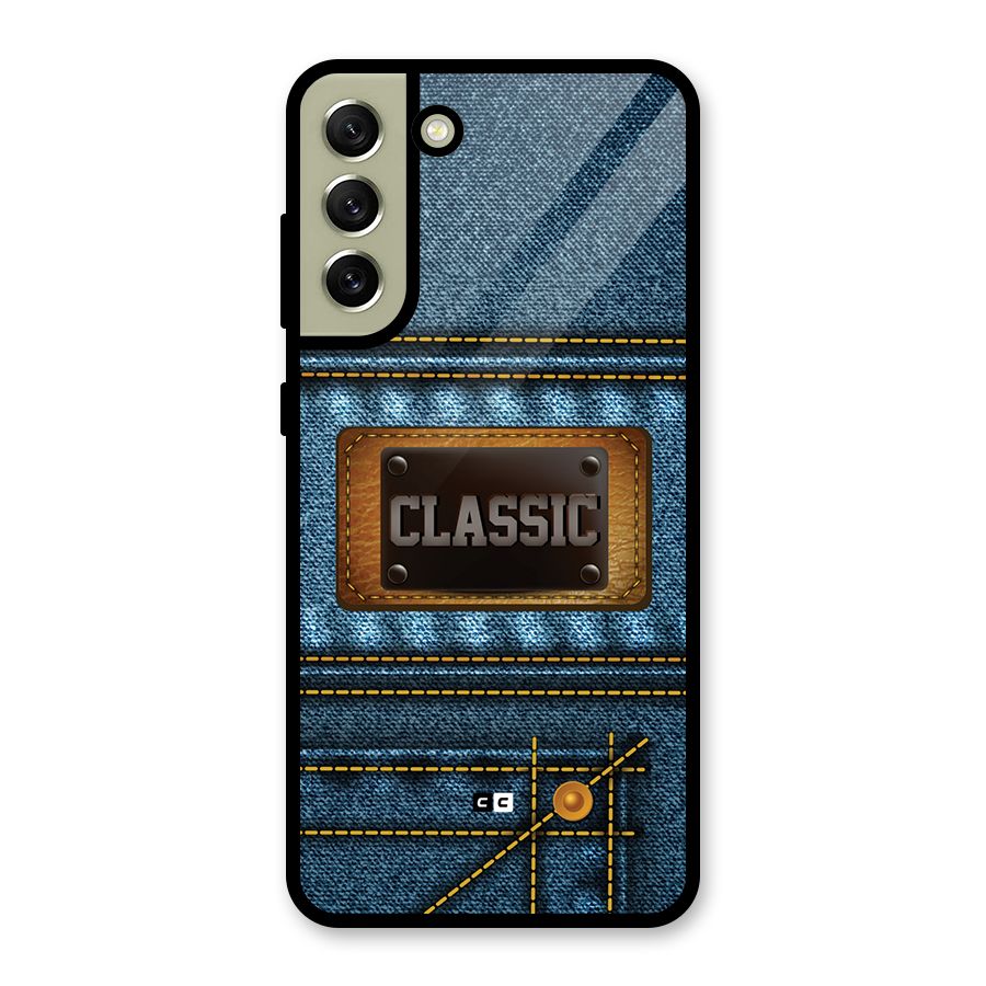 Classic Denim Metal Back Case for Galaxy S21 FE 5G (2023)