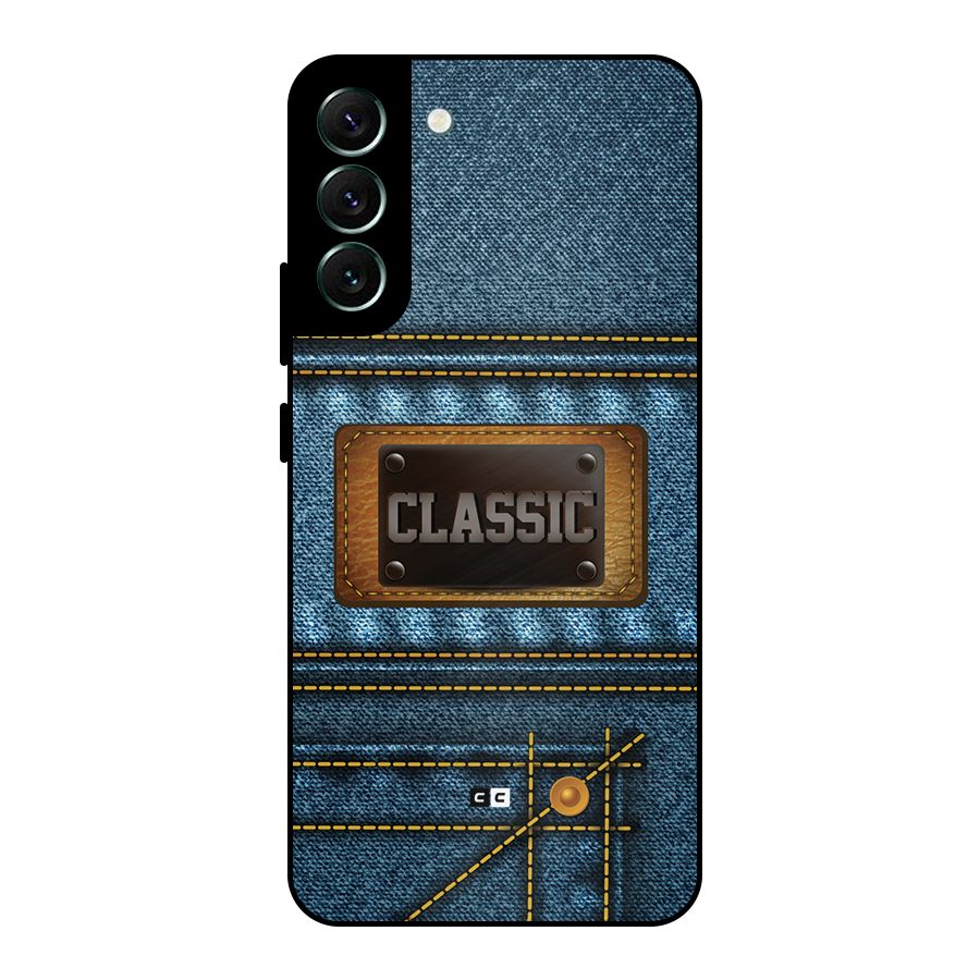 Classic Denim Metal Back Case for Galaxy S22 Plus 5G