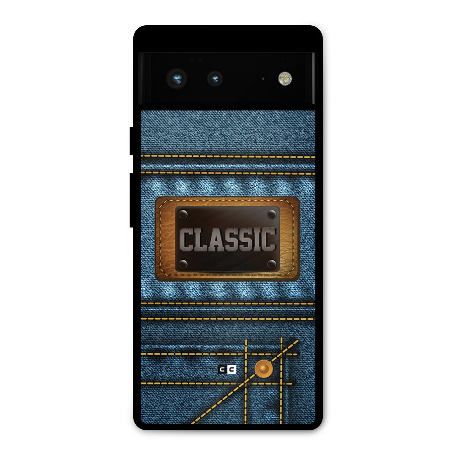 Classic Denim Metal Back Case for Google Pixel 6