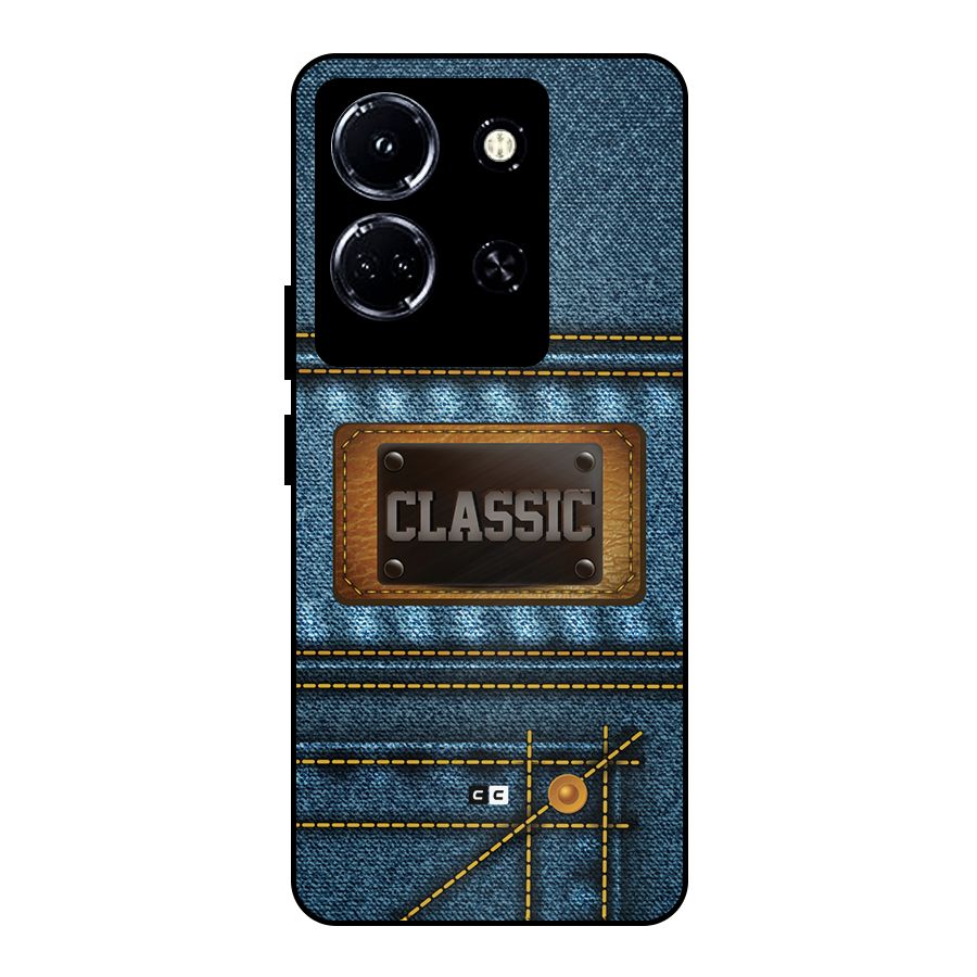Classic Denim Metal Back Case for Infinix Note 30 5G