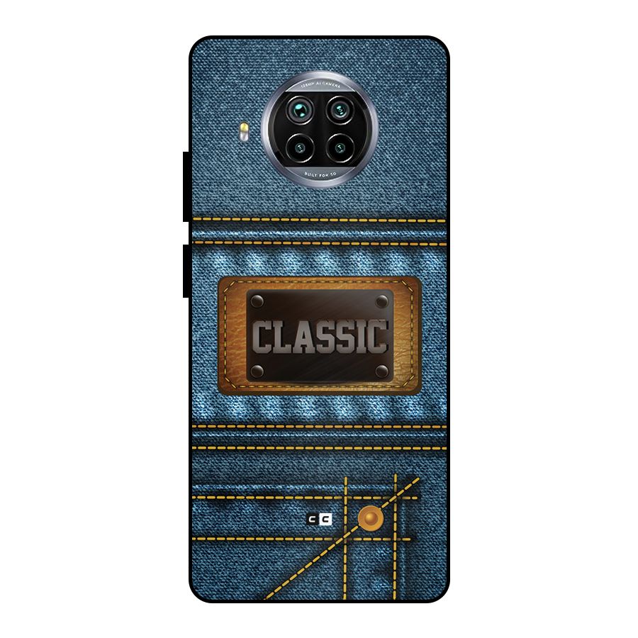Classic Denim Metal Back Case for Mi 10i