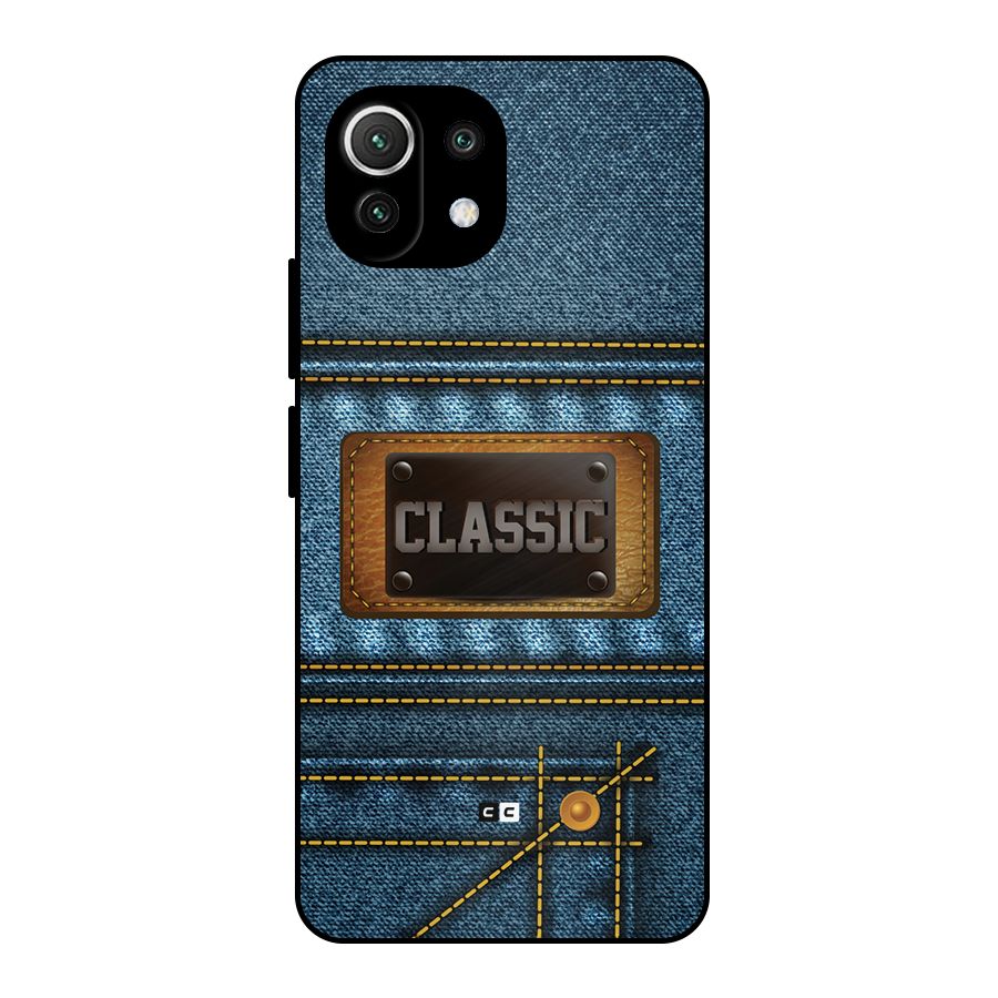 Classic Denim Metal Back Case for Mi 11 Lite NE 5G