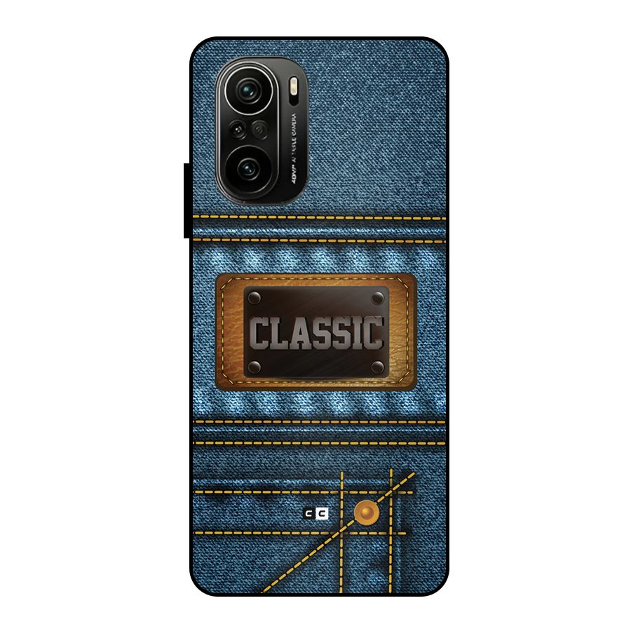 Classic Denim Metal Back Case for Mi 11x