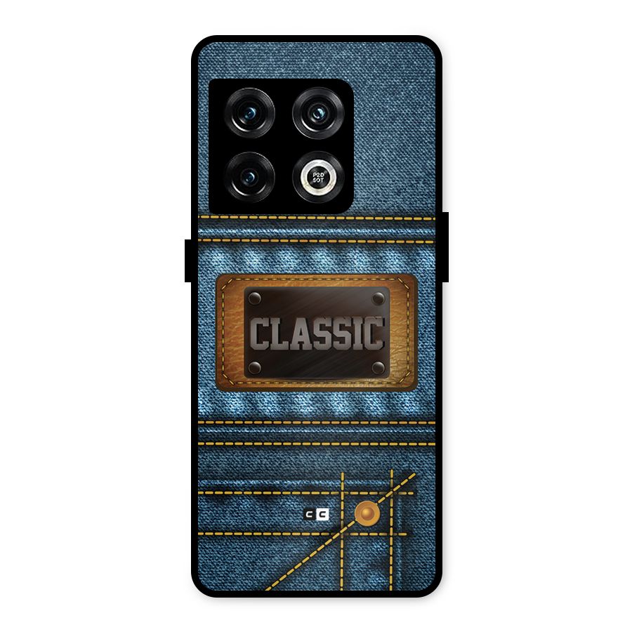Classic Denim Metal Back Case for OnePlus 10 Pro 5G