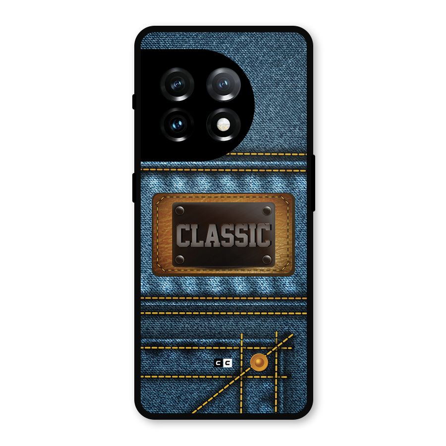 Classic Denim Metal Back Case for OnePlus 11