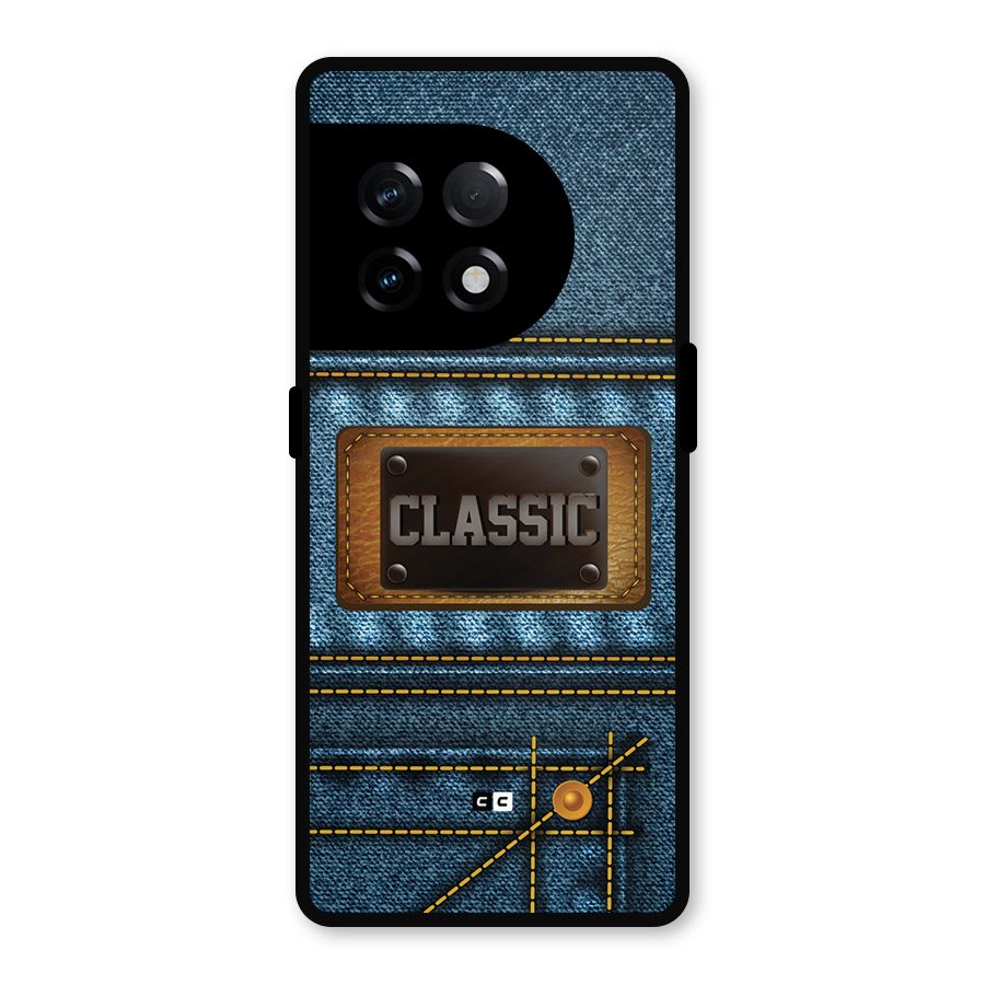 Classic Denim Metal Back Case for OnePlus 11R