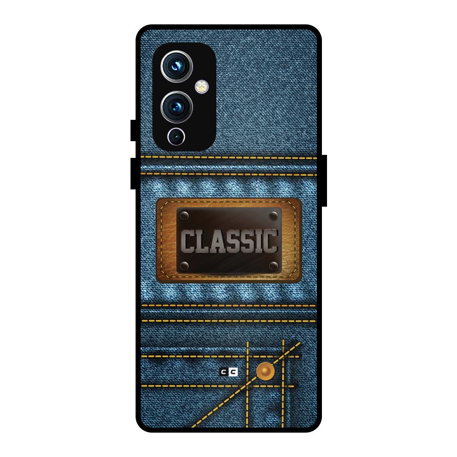 Classic Denim Metal Back Case for OnePlus 9
