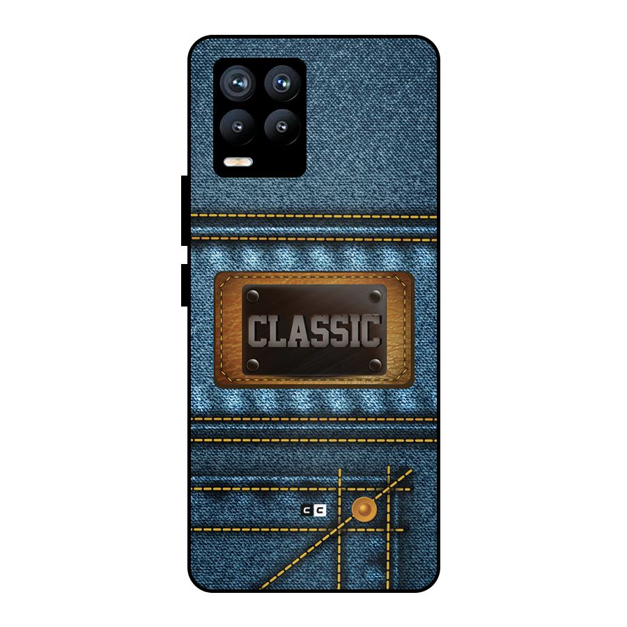 Classic Denim Metal Back Case for Realme 8