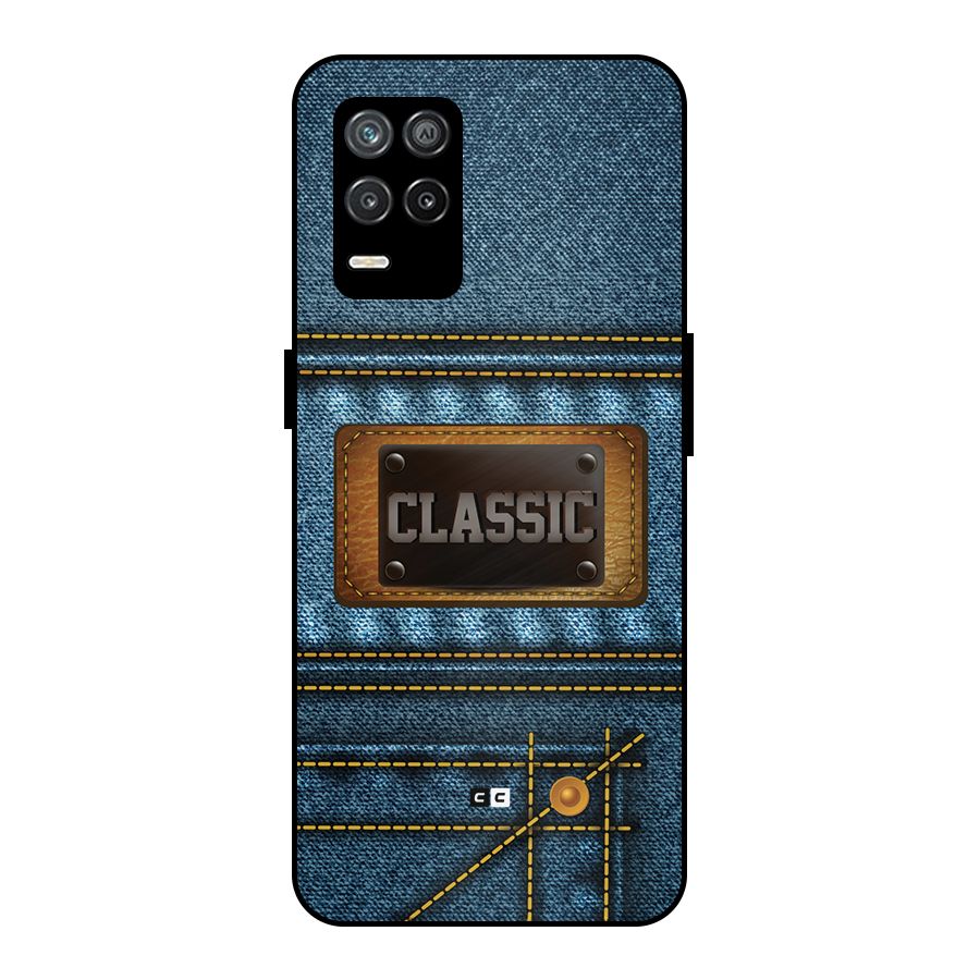 Classic Denim Metal Back Case for Realme 8 5G
