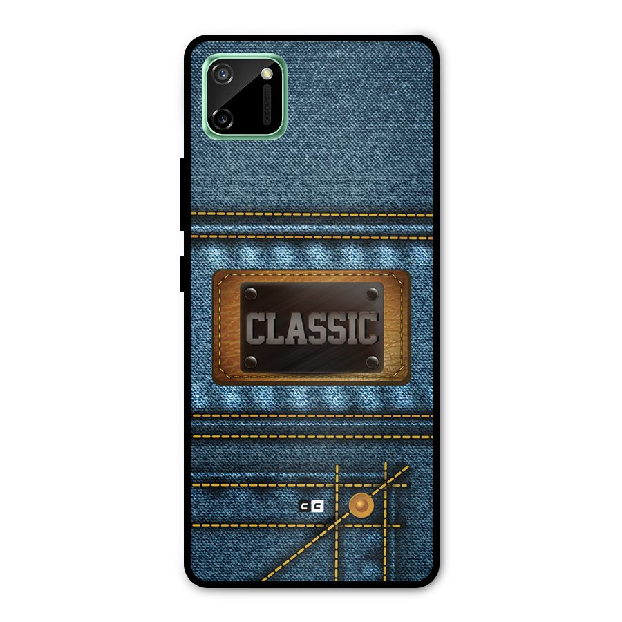 Classic Denim Metal Back Case for Realme C11