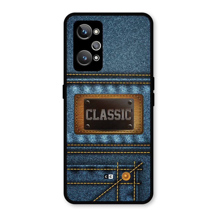 Classic Denim Metal Back Case for Realme GT Neo2