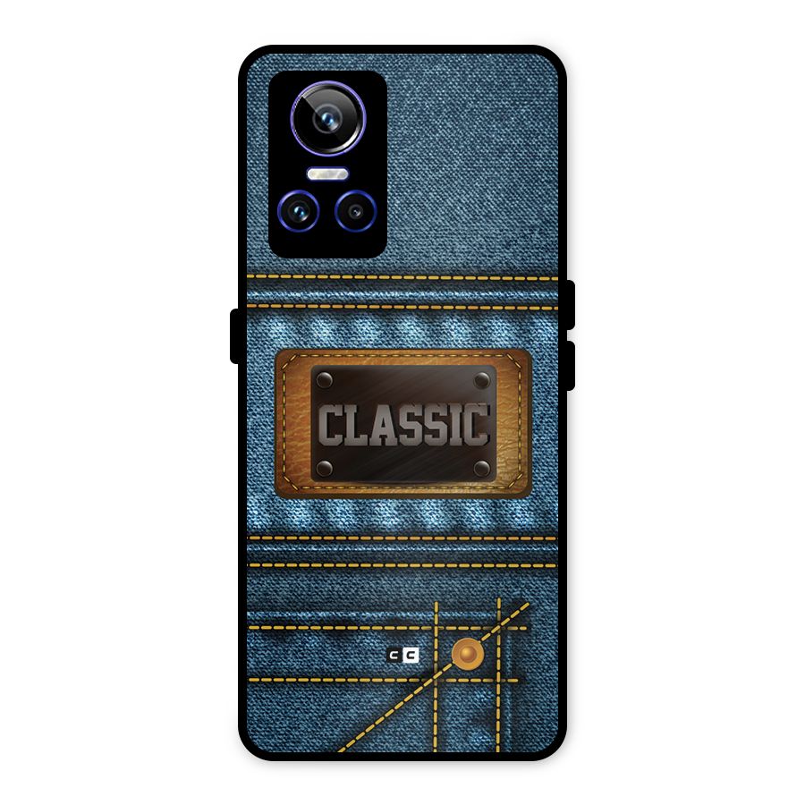 Classic Denim Metal Back Case for Realme GT Neo 3