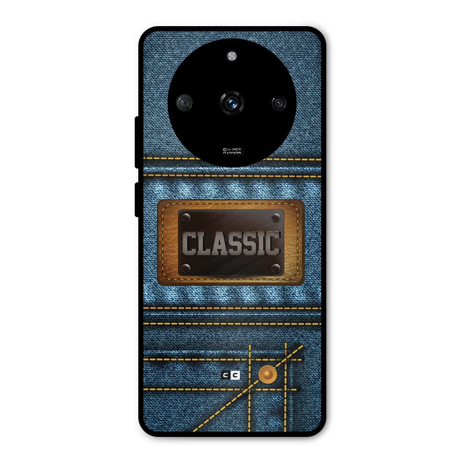 Classic Denim Metal Back Case for Realme Narzo 60 5G