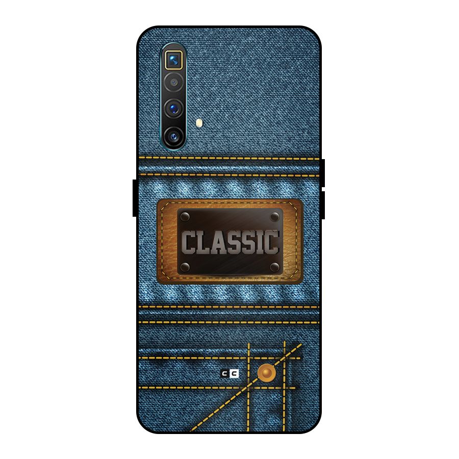 Classic Denim Metal Back Case for Realme X3