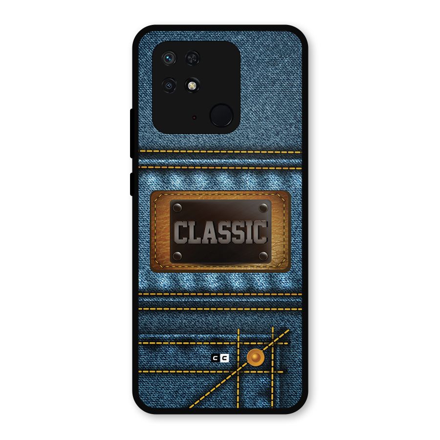 Classic Denim Metal Back Case for Redmi 10