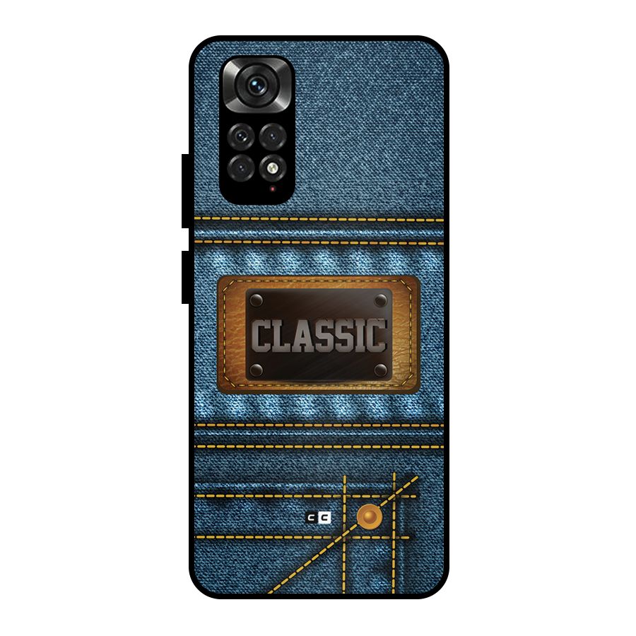 Classic Denim Metal Back Case for Redmi Note 11 Pro