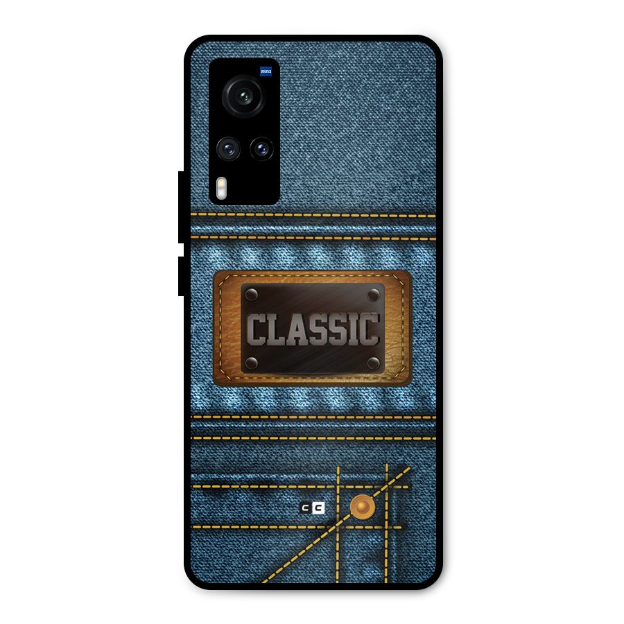 Classic Denim Metal Back Case for Vivo X60