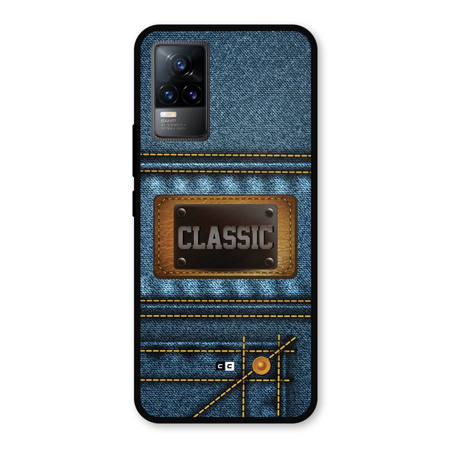 Classic Denim Metal Back Case for Vivo Y73