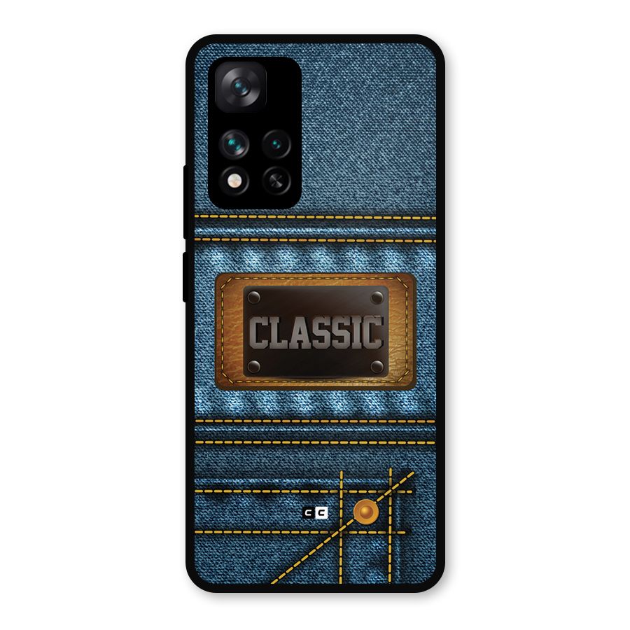Classic Denim Metal Back Case for Xiaomi 11i 5G