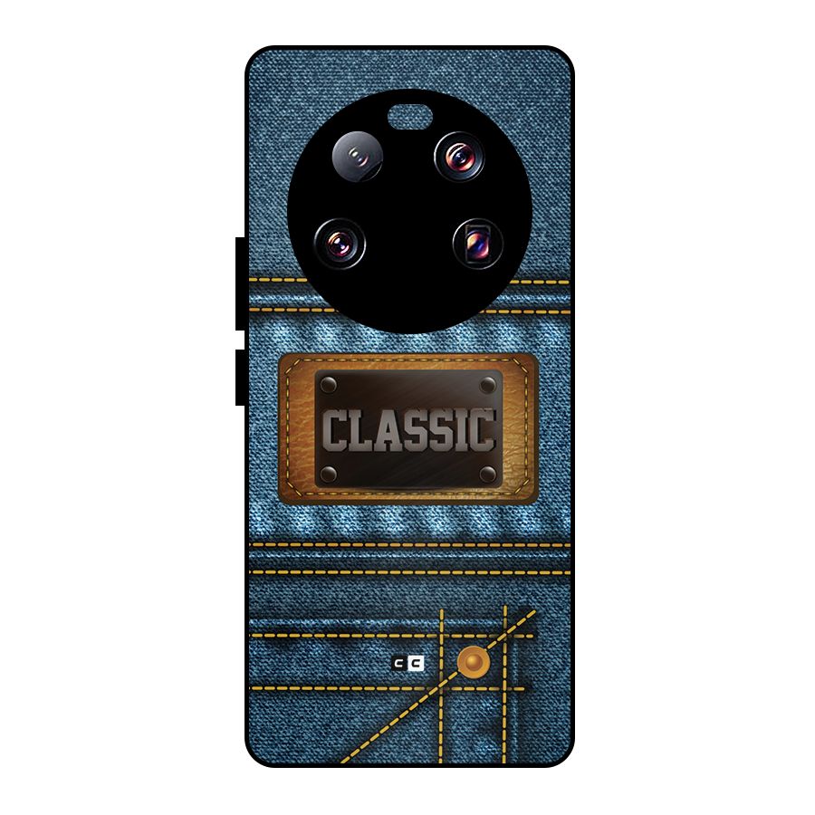 Classic Denim Metal Back Case for Xiaomi 13 Ultra