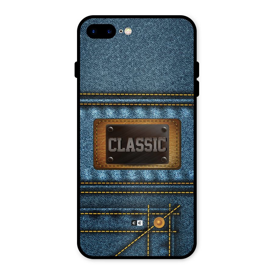 Classic Denim Metal Back Case for iPhone 7 Plus