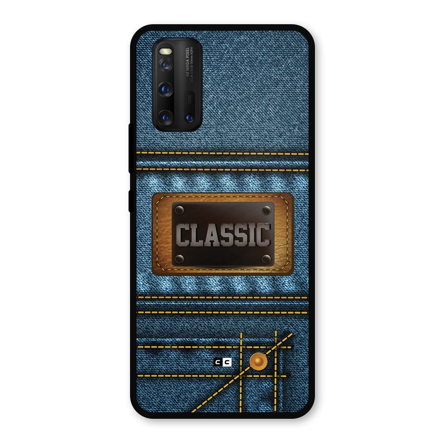 Classic Denim Metal Back Case for iQOO 3