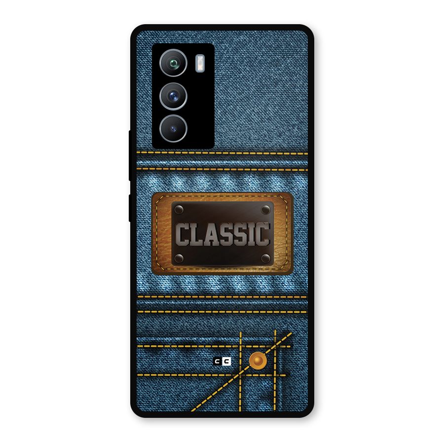 Classic Denim Metal Back Case for iQOO 9 SE