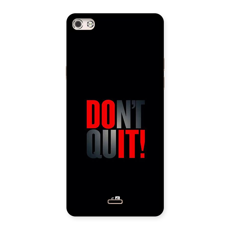 Classic Dont Quit Back Case for Canvas Silver 5