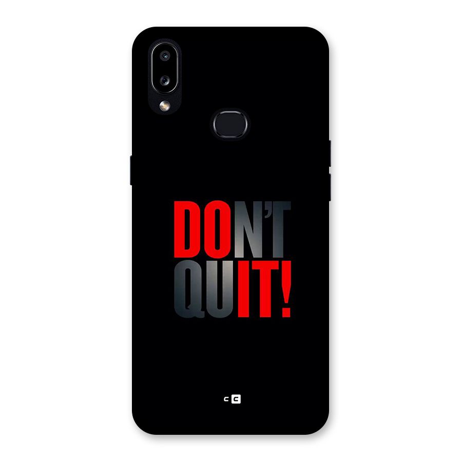 Classic Dont Quit Back Case for Galaxy A10s