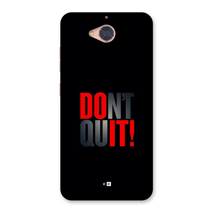 Classic Dont Quit Back Case for Gionee S6 Pro