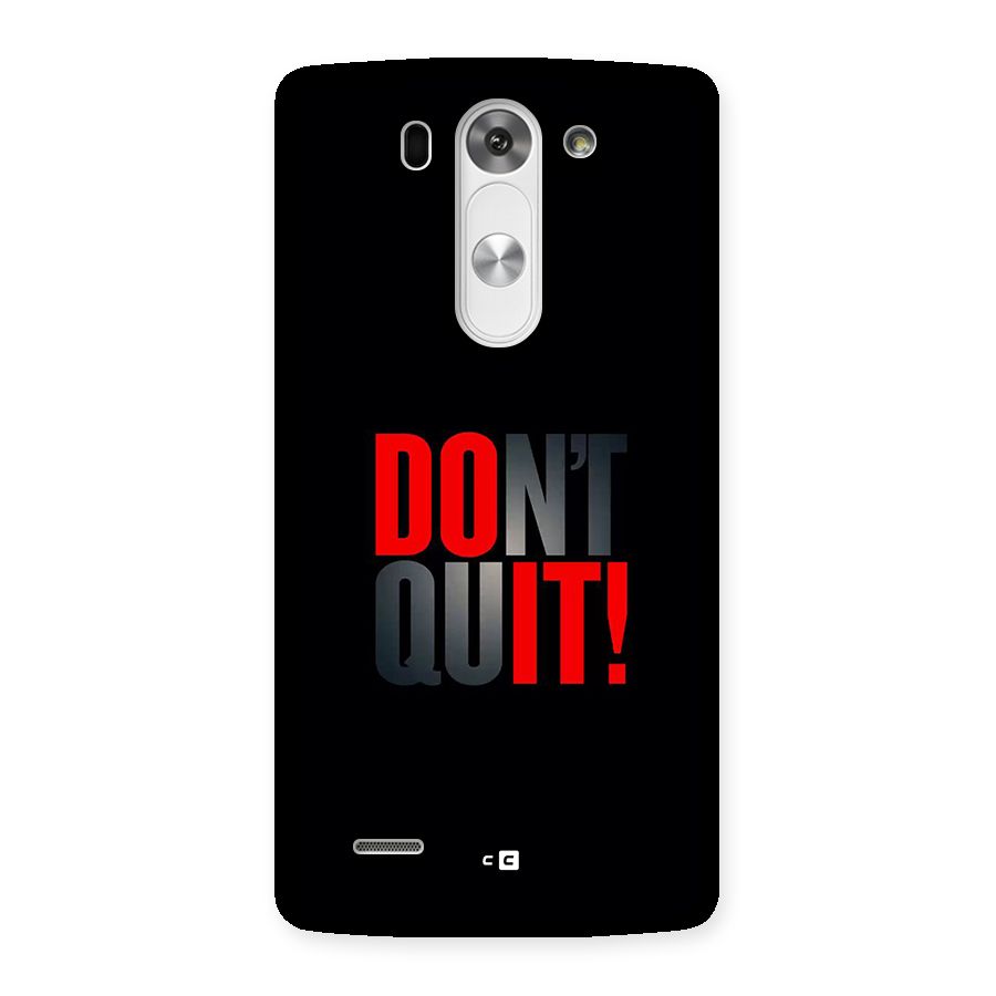 Classic Dont Quit Back Case for LG G3 Mini