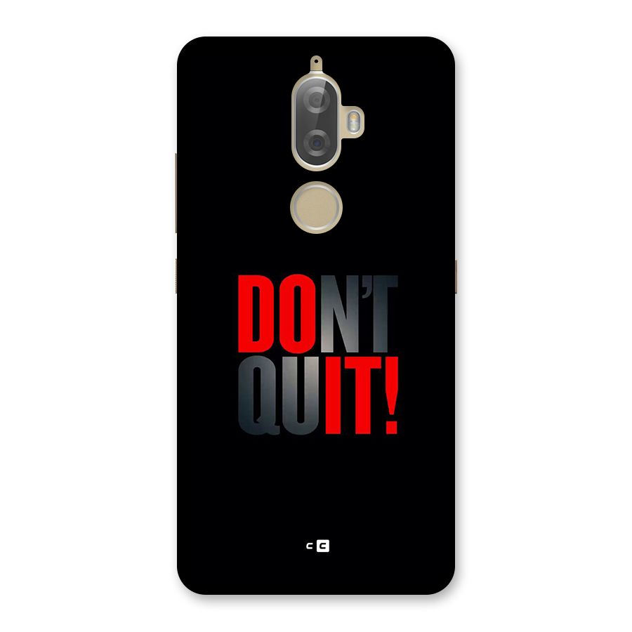 Classic Dont Quit Back Case for Lenovo K8 Plus