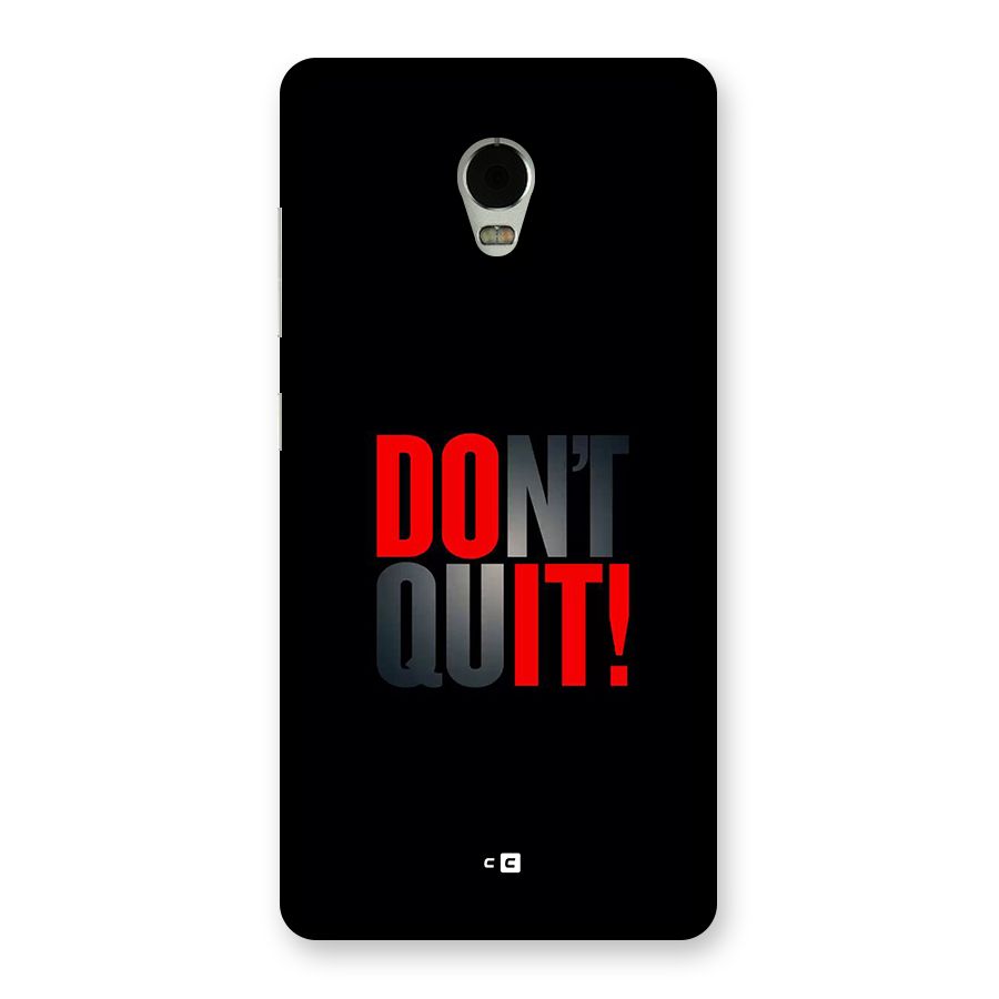 Classic Dont Quit Back Case for Lenovo Vibe P1