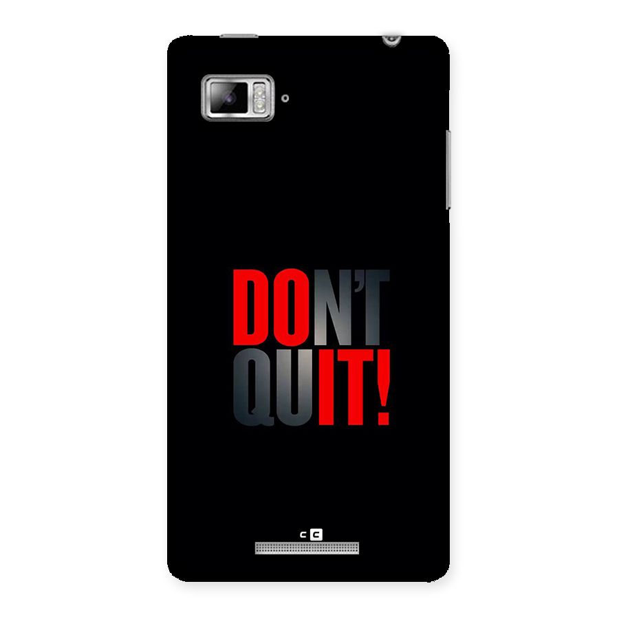 Classic Dont Quit Back Case for Lenovo Vibe Z K910