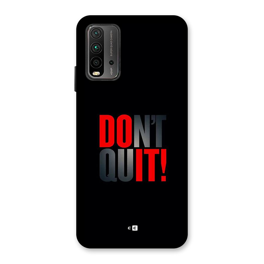 Classic Dont Quit Back Case for Redmi 9 Power