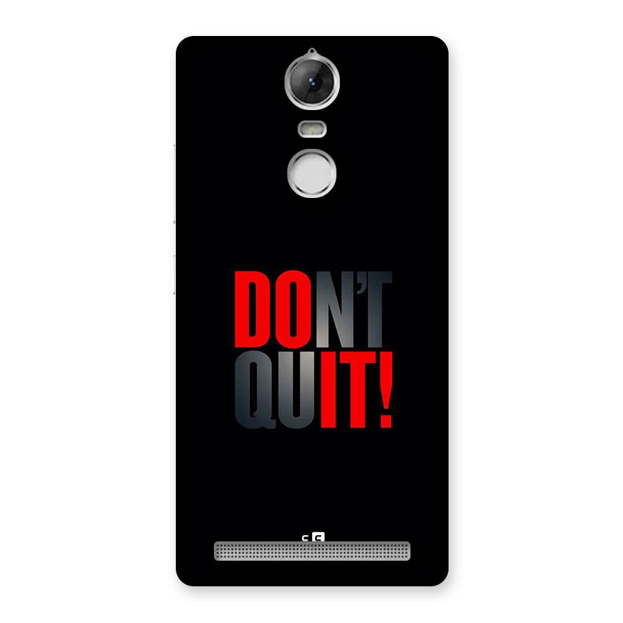 Classic Dont Quit Back Case for Vibe K5 Note
