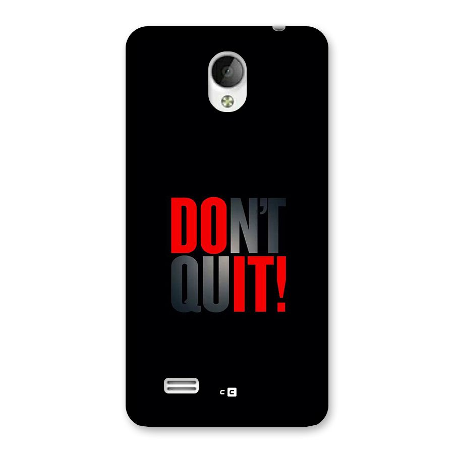 Classic Dont Quit Back Case for Vivo Y21
