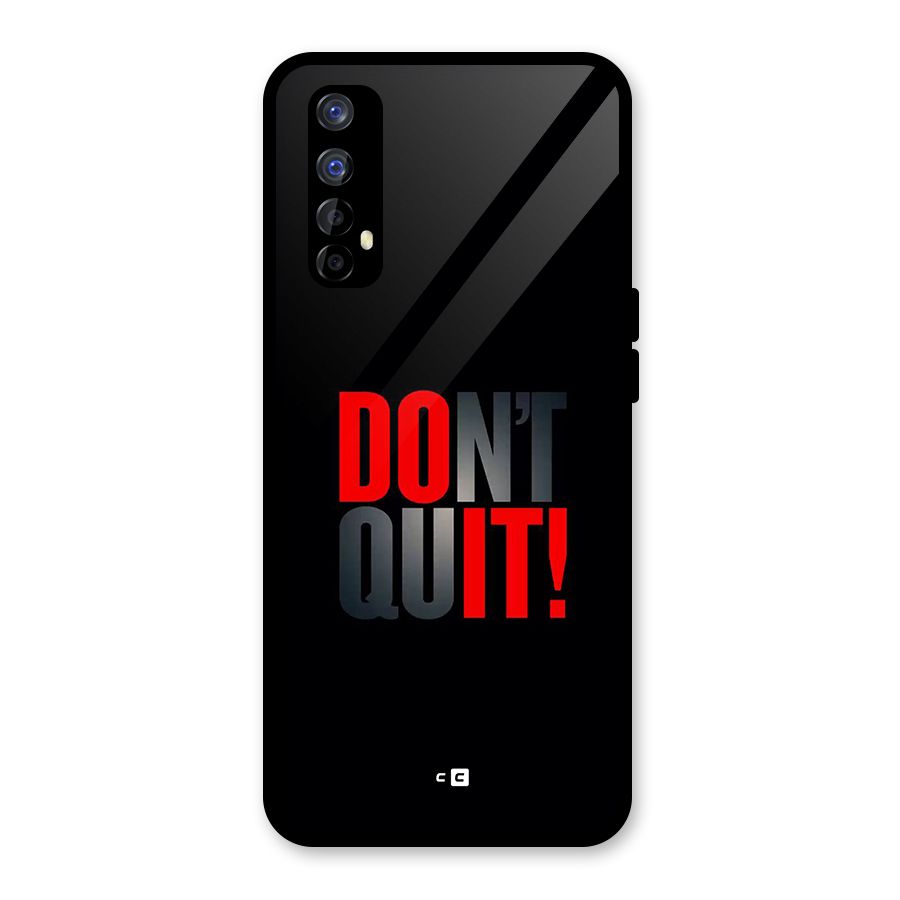 Classic Dont Quit Glass Back Case for Realme Narzo 20 Pro
