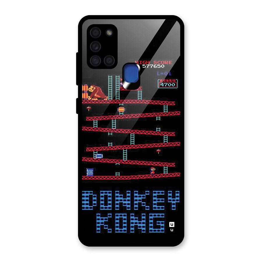 Classic Gorilla Game Glass Back Case for Galaxy A21s
