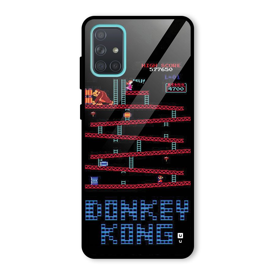 Classic Gorilla Game Glass Back Case for Galaxy A71