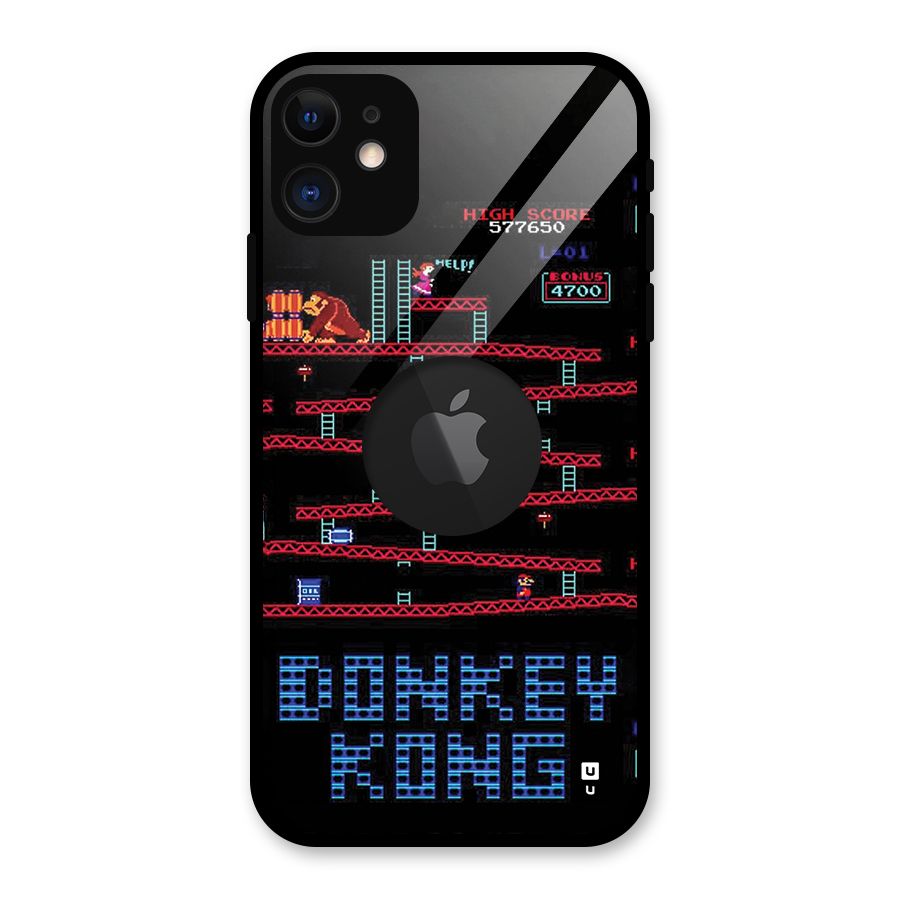 Classic Gorilla Game Glass Back Case for iPhone 11 Logo Cut