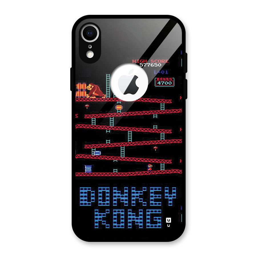 Classic Gorilla Game Glass Back Case for iPhone XR Logo Cut