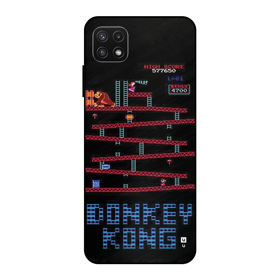 Classic Gorilla Game Metal Back Case for Galaxy A22 5G