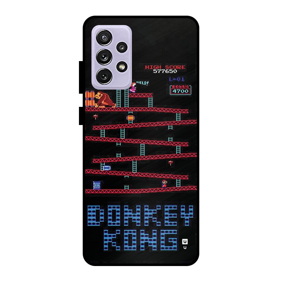 Classic Gorilla Game Metal Back Case for Galaxy A72